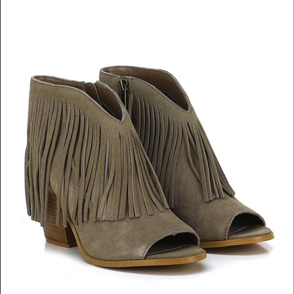 Steve Madden Rock-It Open Toe Fringe Boot